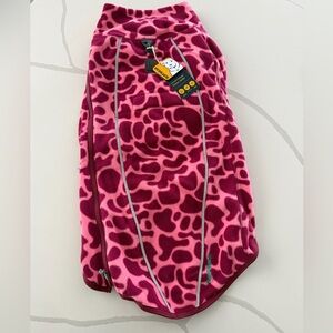 RuffWear Magenta and Pink Fleece Dog Jacket